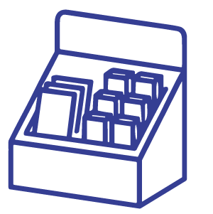 IDP_Point of Purchase Displays Blue